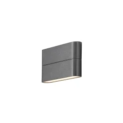Chieri 2x6W vegglampe - Mørk grå
