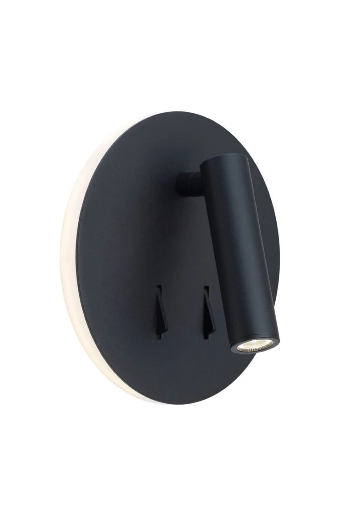 Circle vegglampe 3+6W - Svart