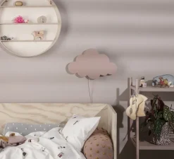Cloud / Sky vegglampe - rosa