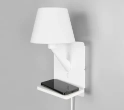 Comfort vegglampe med USB