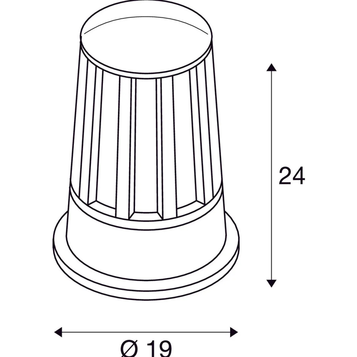 Cone pullert 24 cm IP54