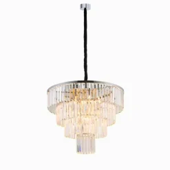 Cristal Lysekrone L - Sølv