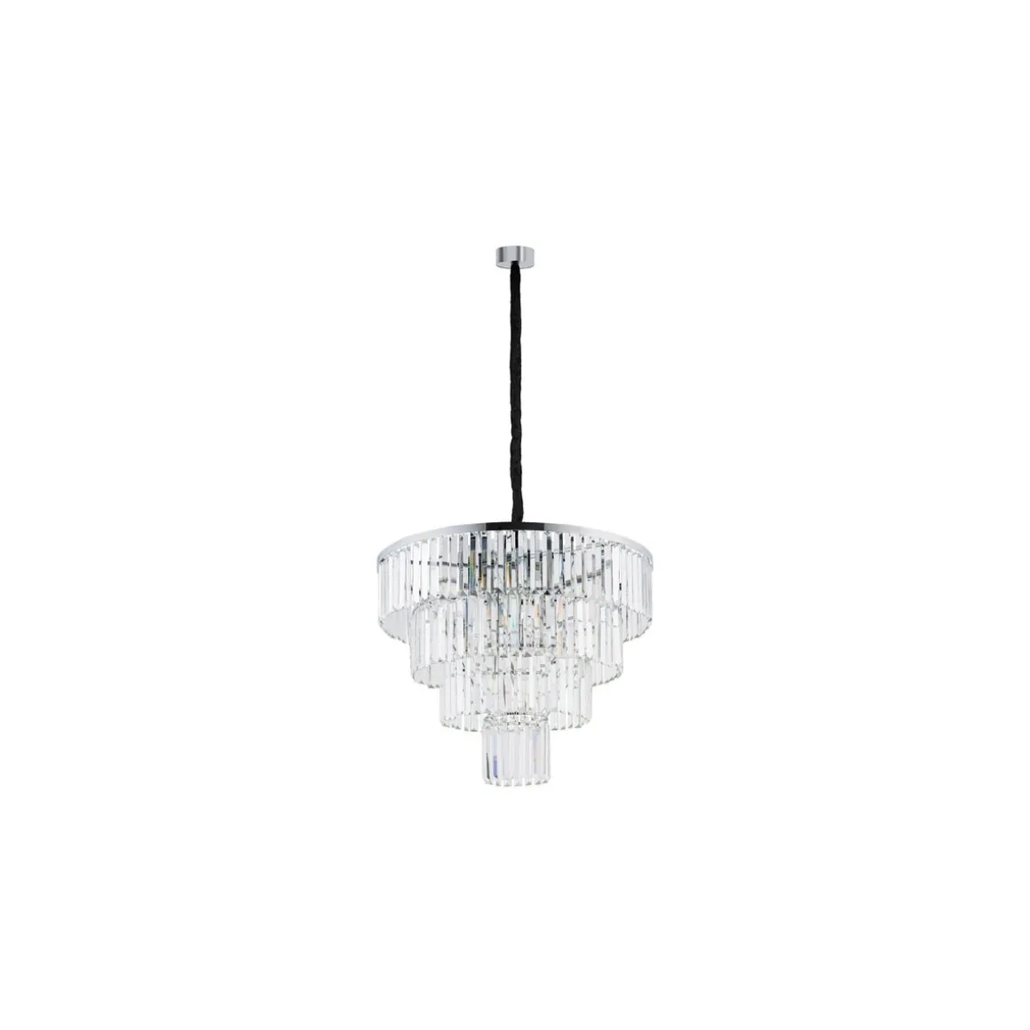Cristal Lysekrone L - Sølv