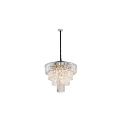 Cristal Lysekrone L - Sølv