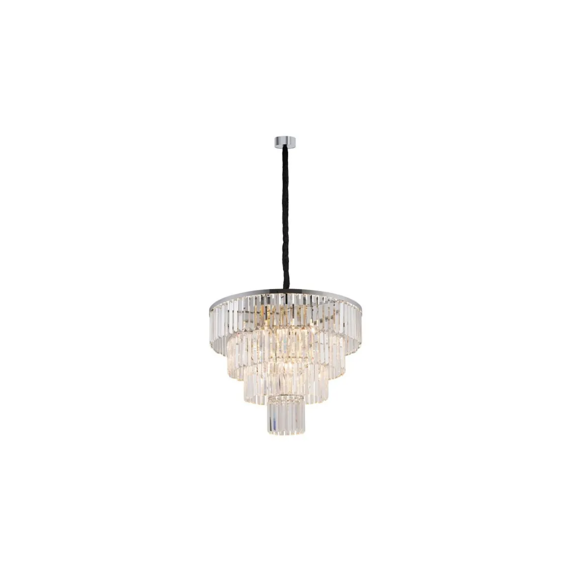 Cristal Lysekrone L - Sølv