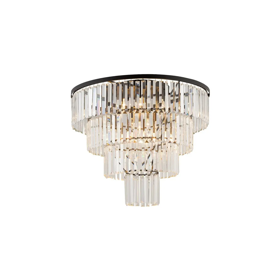 Cristal taklampe L - Svart
