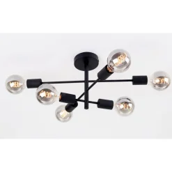 Cross taklampe 6 lys - Svart