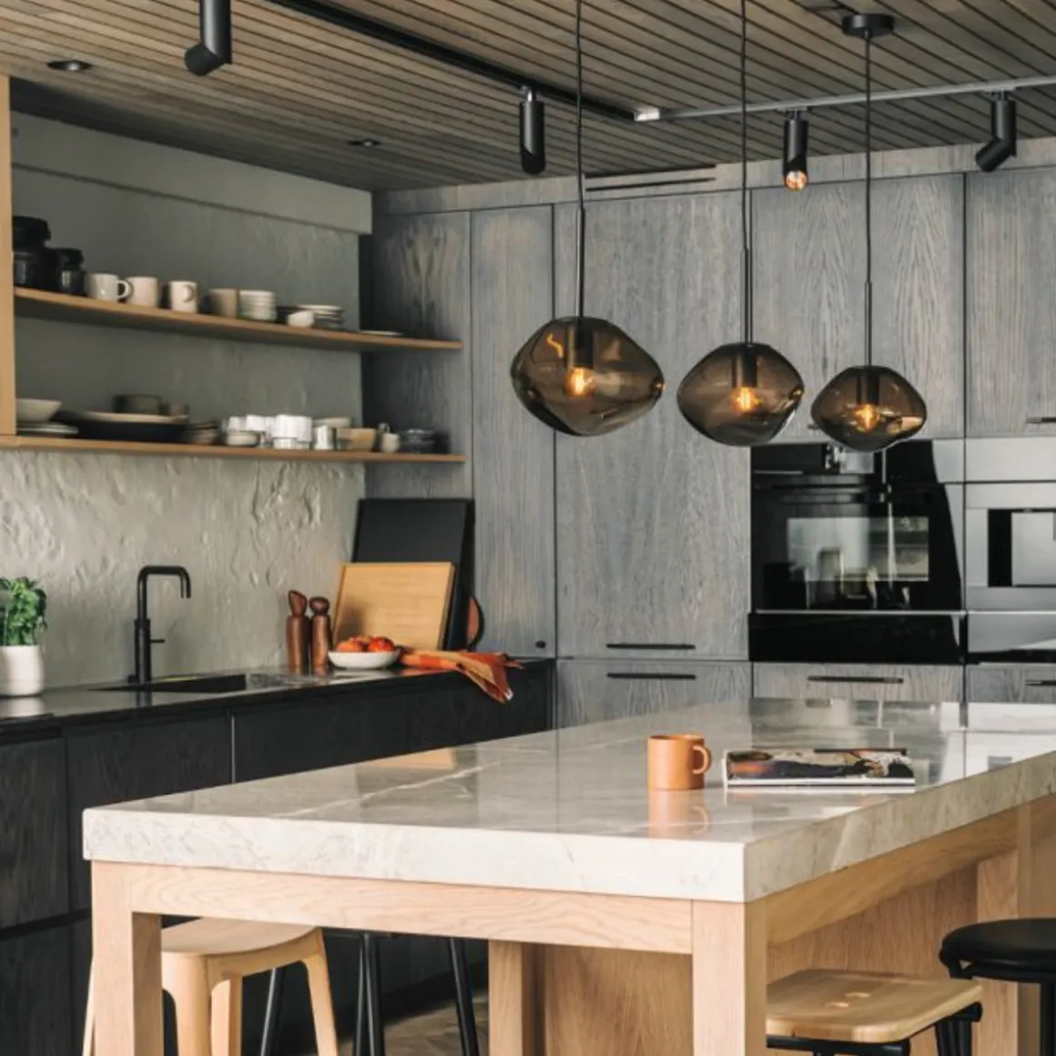 Crystal Stone Ø25 - Kakao / Svart
