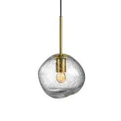 Crystal Stone Ø25- Klar m/Soda / Messing