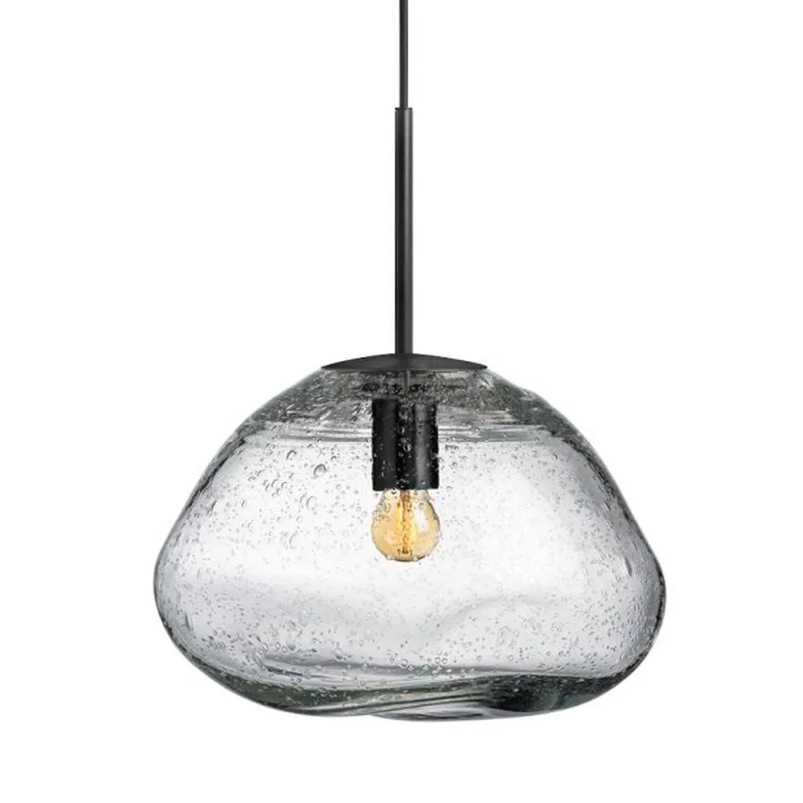 Crystal Stone Ø35 - Klar m/Soda / Svart