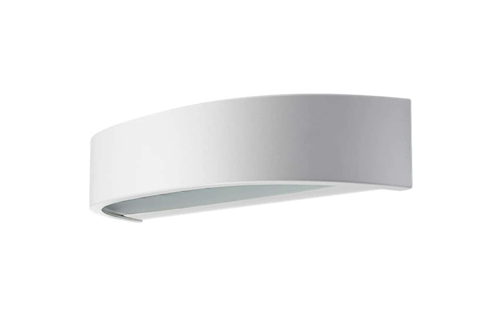 Curve direct vegglampe ned 10W 2700 Kelvin dimbar IP65 - Hvit