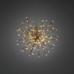 Dekorasjonsball 40 cm 120 LED varmhvit - Gull