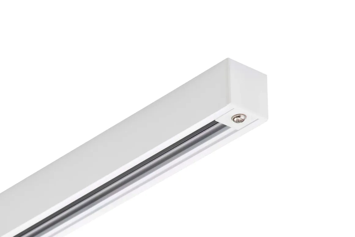 Designline Tube komplett 1,9 meter spotskinne med 3 spotter GU10 - Hvit