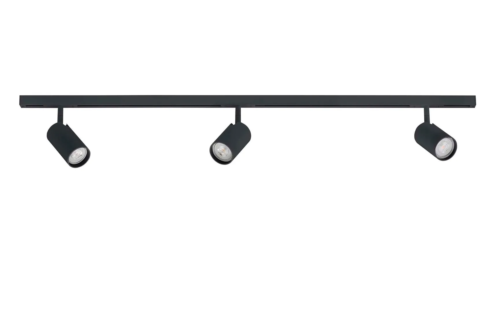 Designline Tube komplett 1.9 meter spotskinne med 3 spotter GU10 - Svart