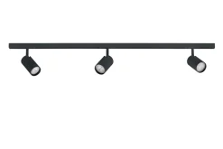 Designline Tube komplett 1 meter spotskinne med 3 spotter GU10 - Svart