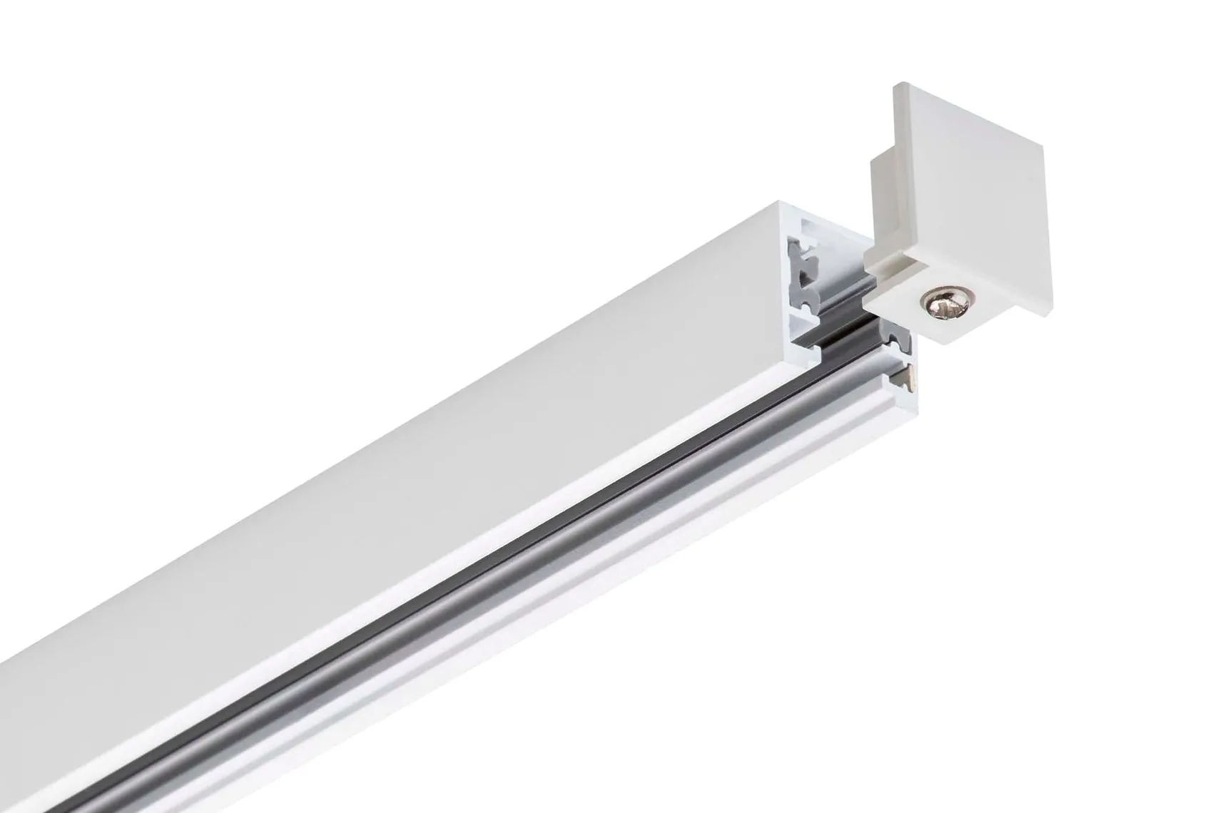 Designline Tube Pro komplett 1,9 meter spotskinne med 5 spotter GU10 - Hvit
