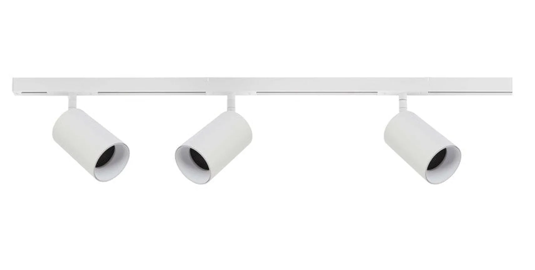 Designline Tube Pro komplett 1 meter spotskinne med 3 spotter GU10 - Hvit