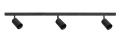 Designline Tube Pro komplett 1.9 meter spotskinne med 3 spotter GU10 - Svart