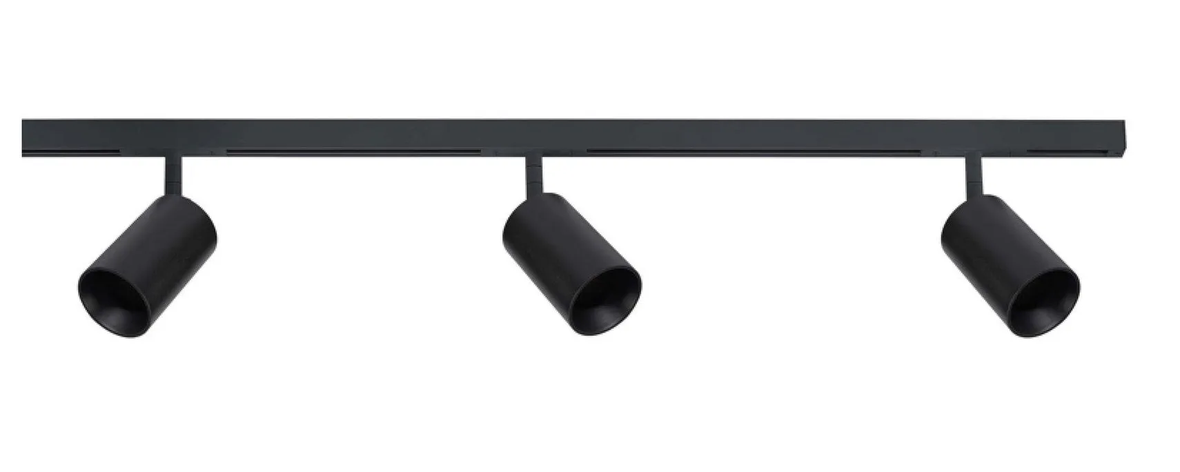 Designline Tube Pro komplett 1 meter spotskinne med 3 spotter GU10 - Svart
