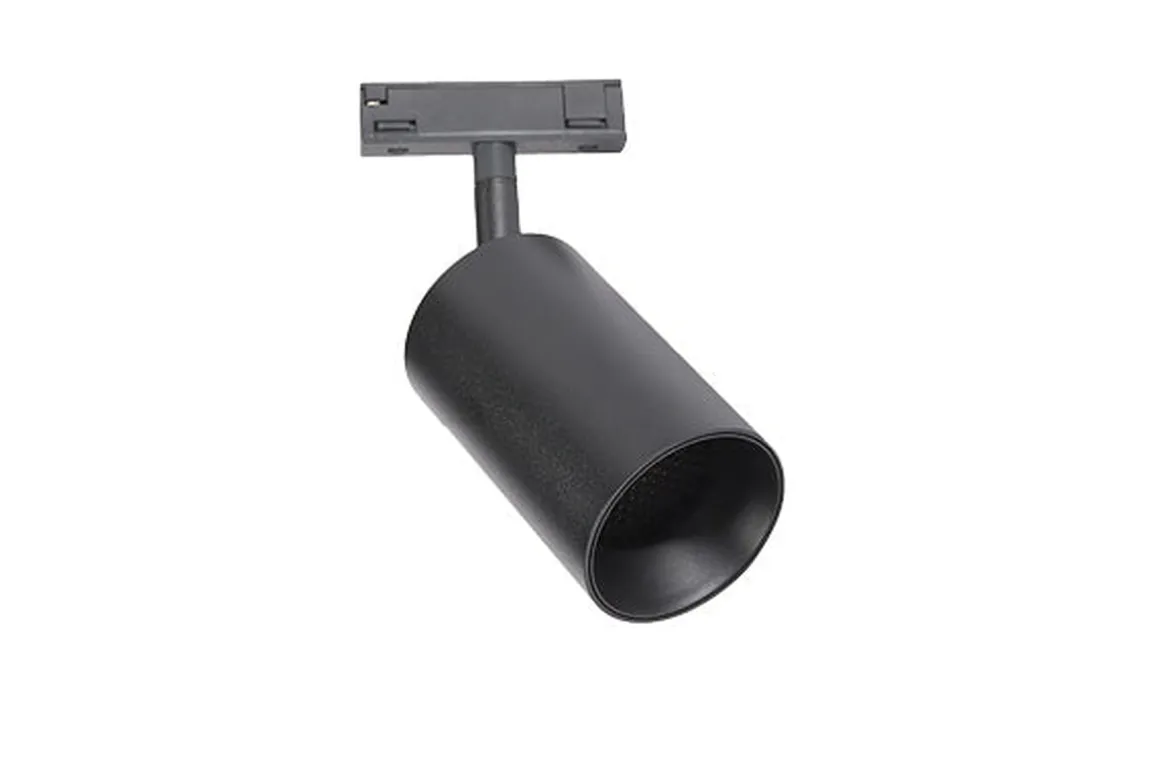 Designline Tube Pro komplett 1.9 meter spotskinne med 5 spotter GU10 - Svart