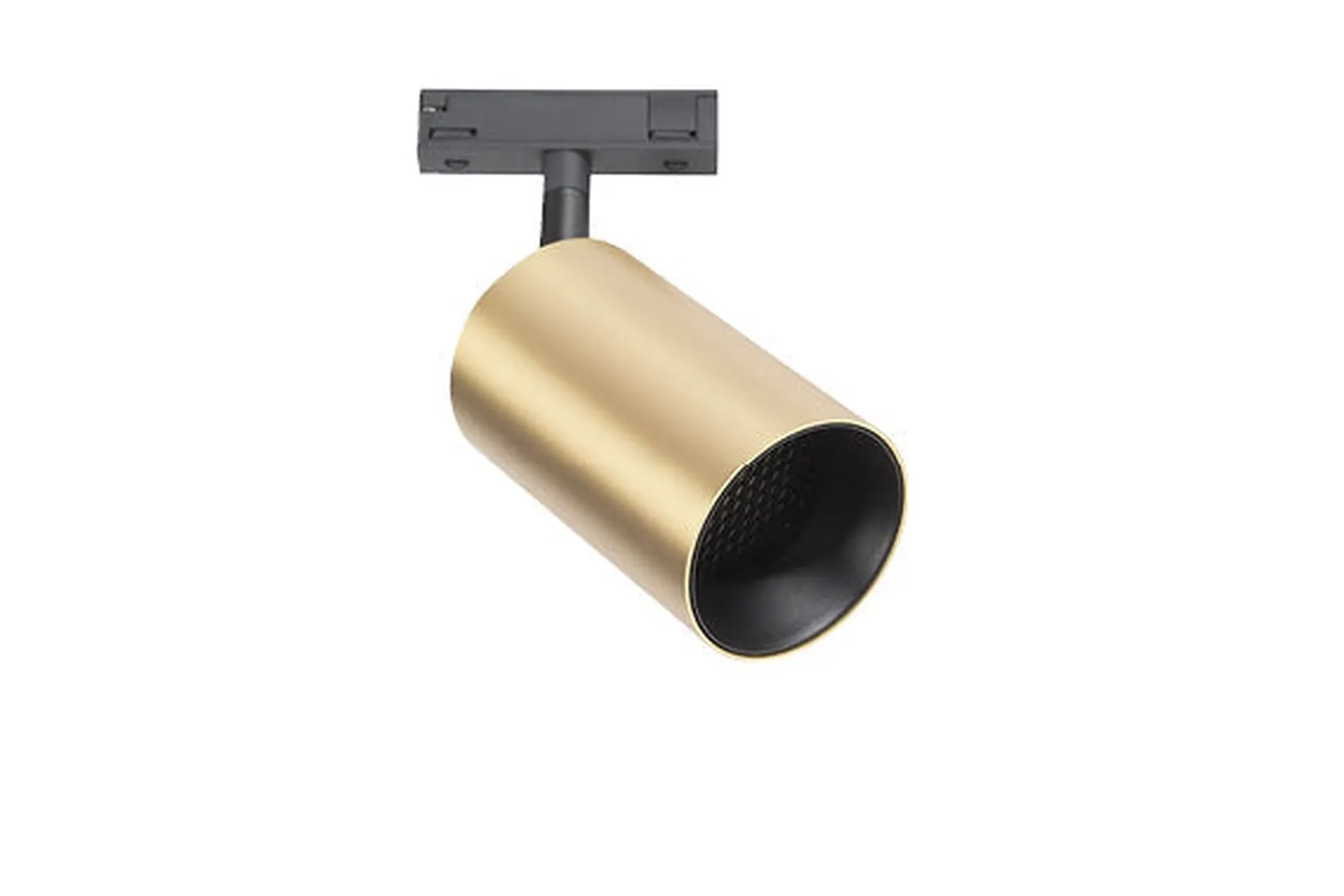 Designline Tube Pro komplett 1 meter spotskinne med 3 spotter GU10 - Svart/Messing