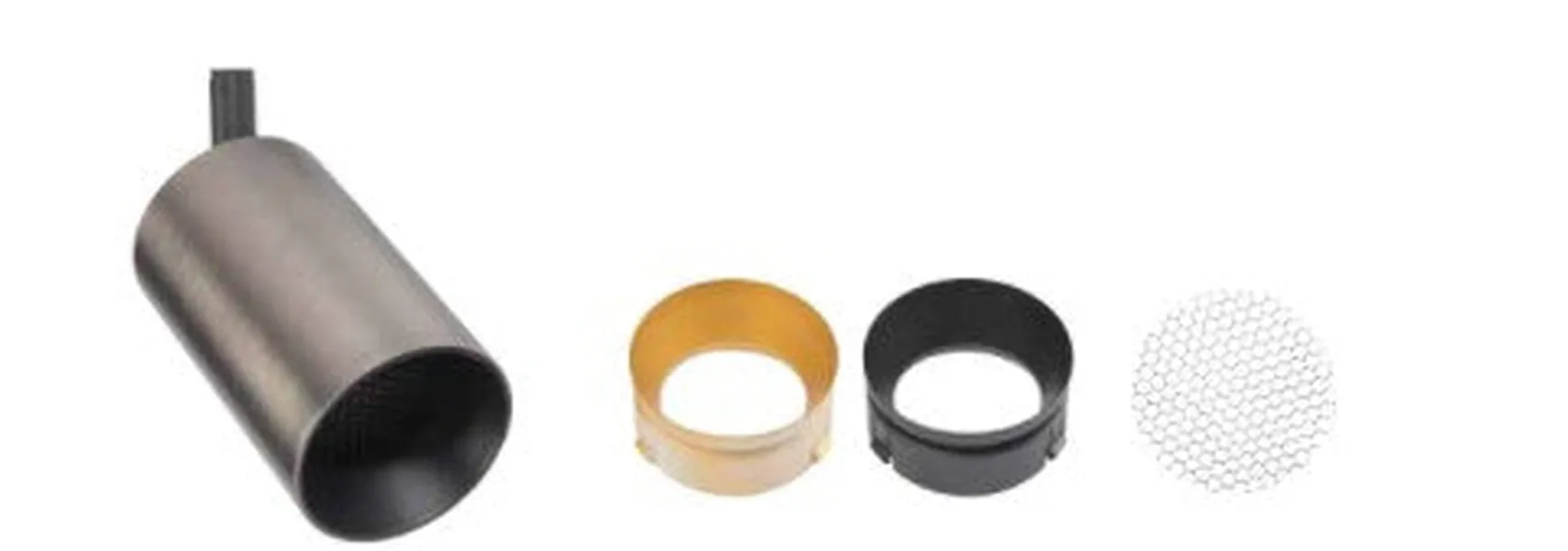 Designline Tube Pro komplett 1.9 meter spotskinne med 4 spotter GU10 - Svart/Titanium