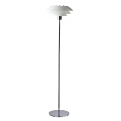 DL31 gulvlampe - Krom/Opal glass