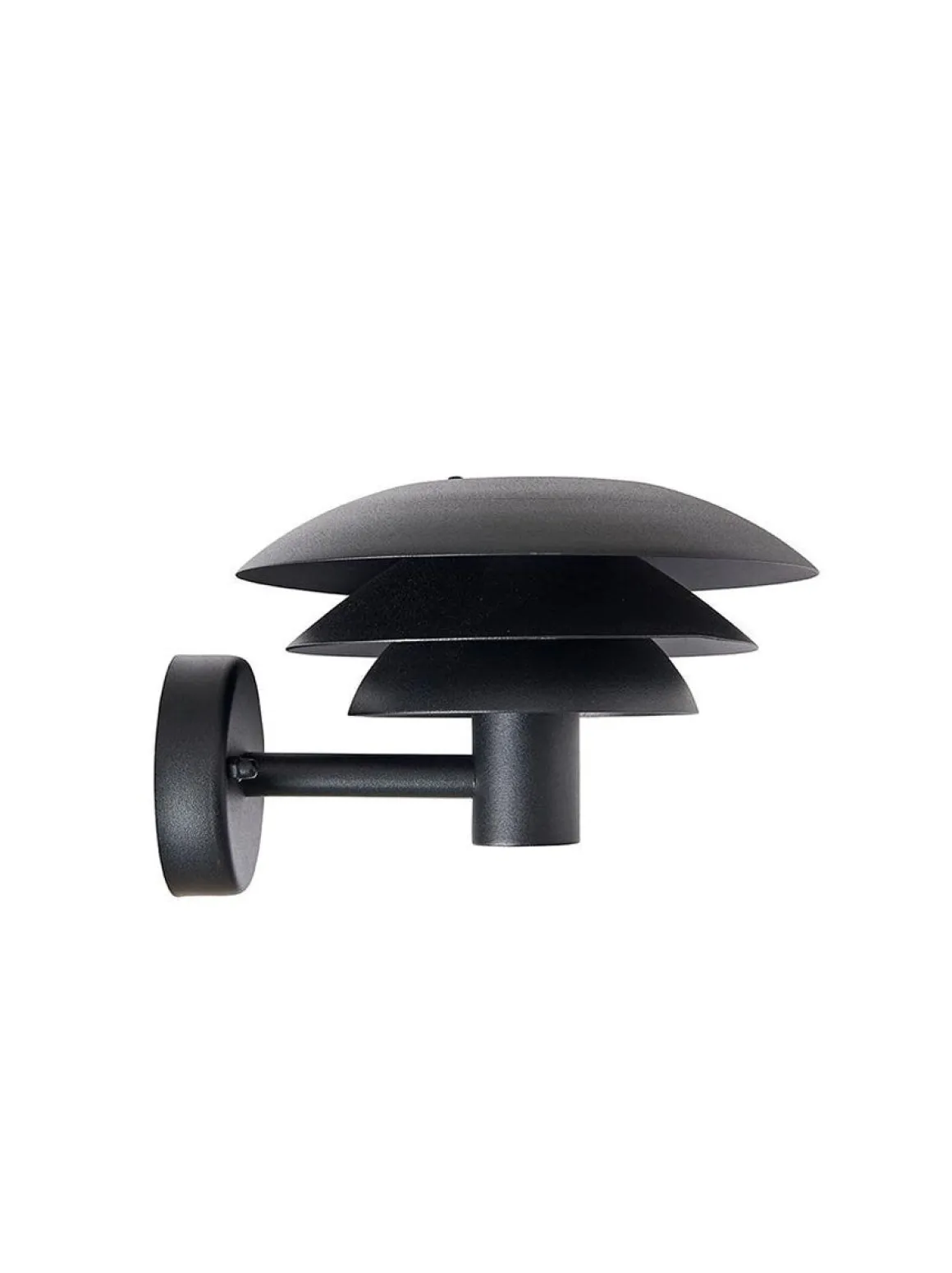 DL20 utendørs vegglampe IP44 - Svart