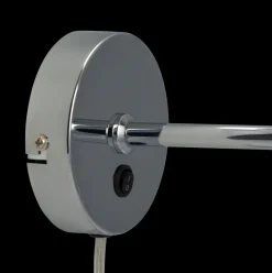 DL20 vegglampe - Krom/Opal glass