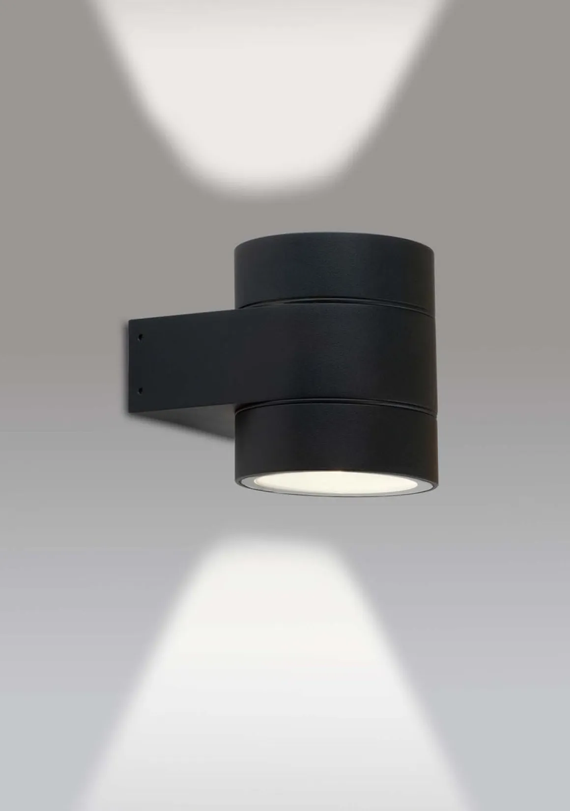 Dolio W90 vegglampe utendørs opp/ned 2x4,2W 3000K IP65 Dimbar - Svart