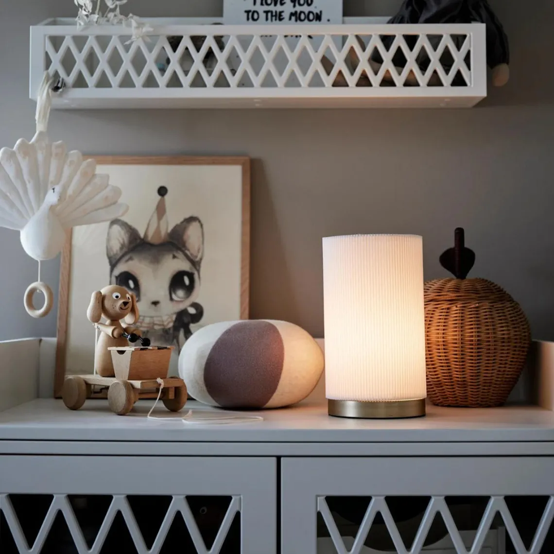 Dora bordlampe - Hvit