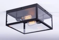 Dovre taklampe 36x36cm - Svart