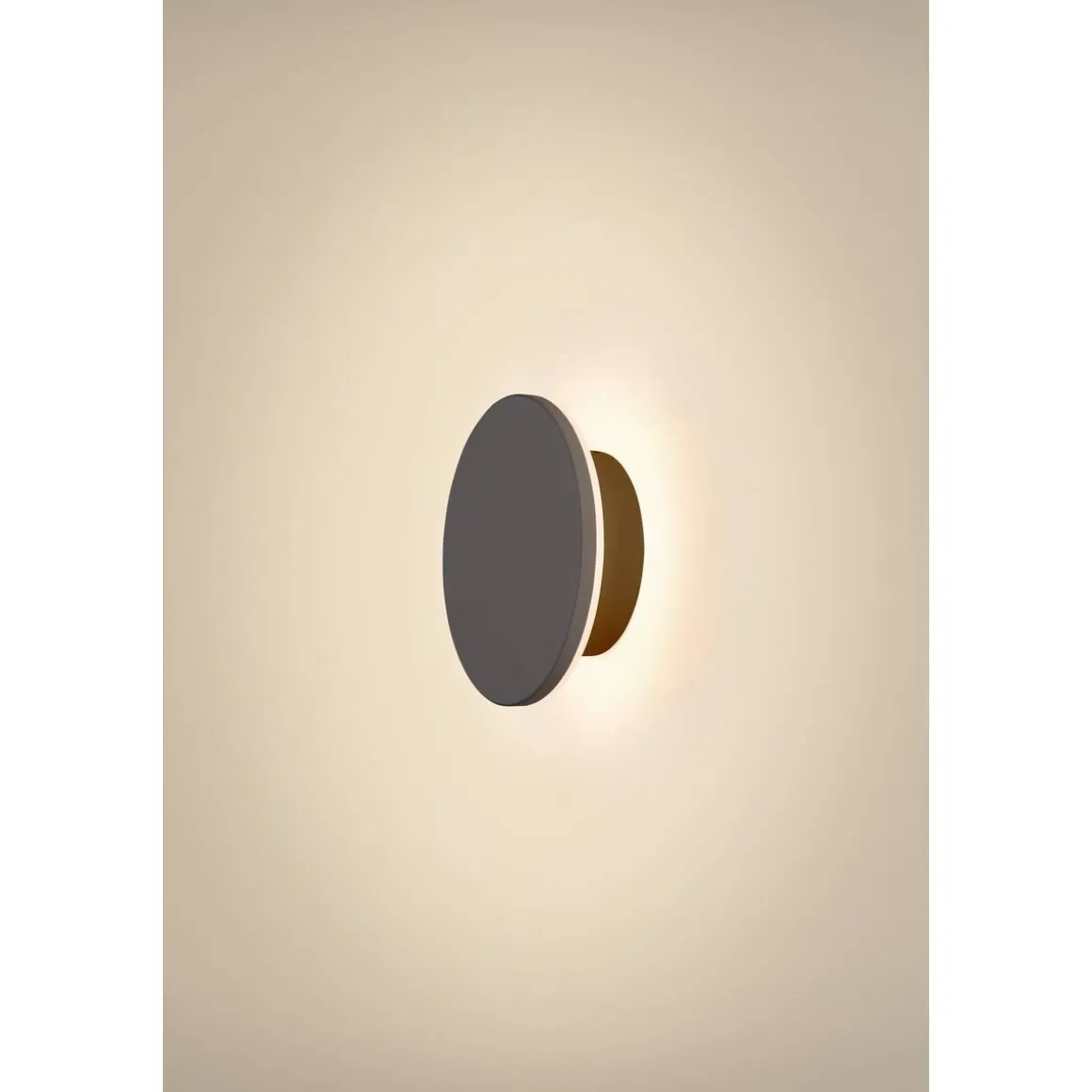 D-ring 16 cm vegglampe utendørs 7,5W 2700/3000 kelvin IP65 - dimbar