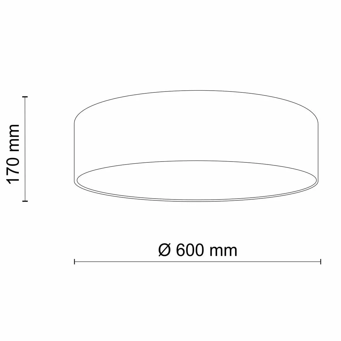 Earth taklampe 60 cm
