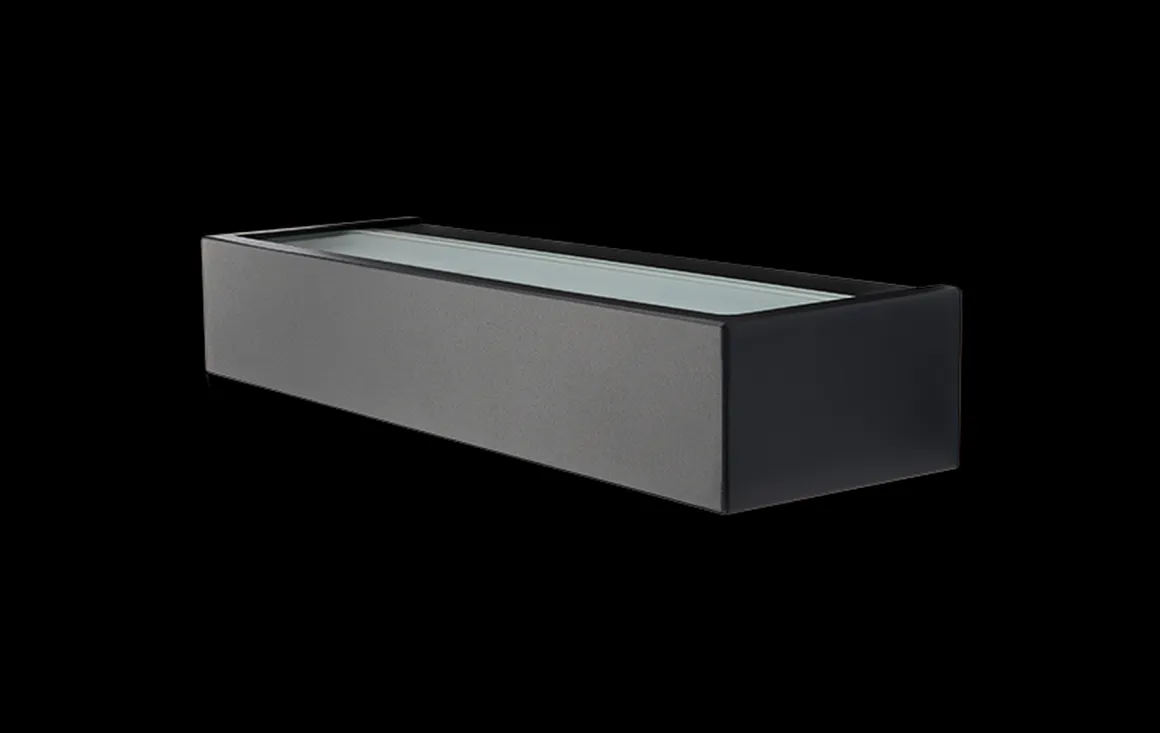 Edge vegglampe opp/ned 10W 3000 Kelvin dimbar IP65 - Svart