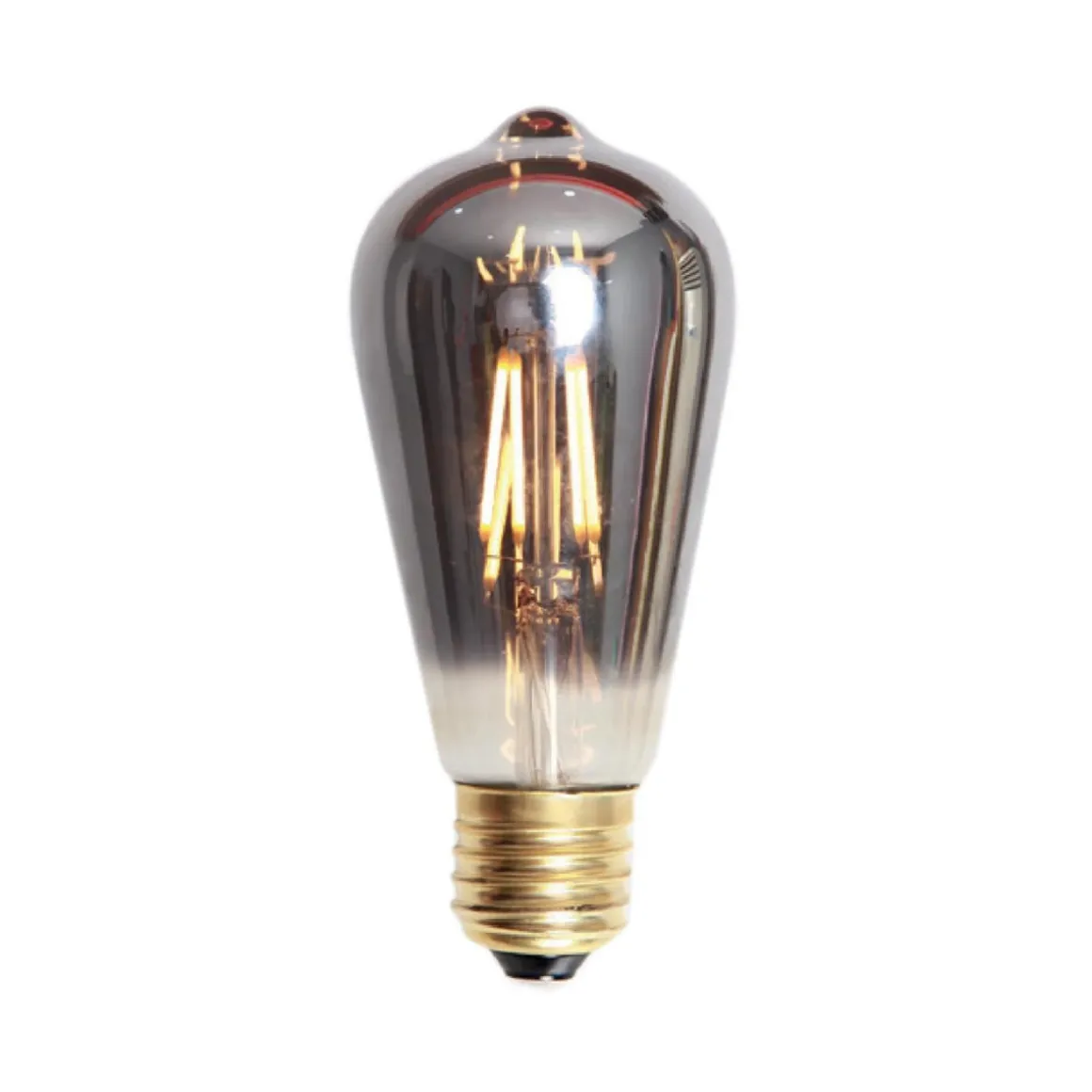 Edison E27 lanterne LED 4W 2200K 60mm dimbar - Røykfarget