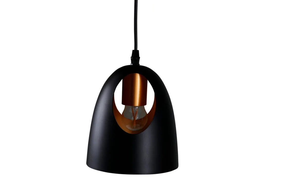 Elda takpendel 16 cm - Svart/Kobber