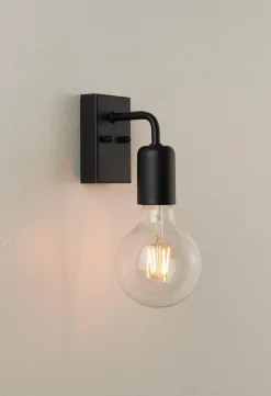 Eliott vegglampe IP21 - Svart
