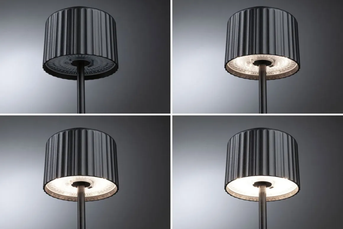 Else bordlampe oppladbar via USB eller solcelle 2700 Kelvin IP44
