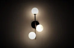 Emrik vegg/tak lampe - Svart/Opal