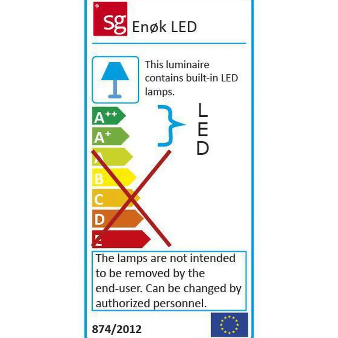 Enøk LED hvit 10W LED