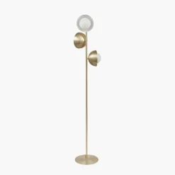 Estelle gulvlampe 141 cm - Opal/Messingfarget