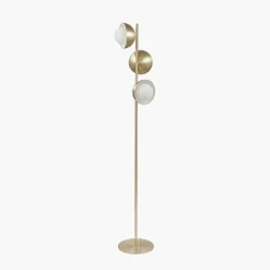 Estelle gulvlampe 141 cm - Opal/Messingfarget