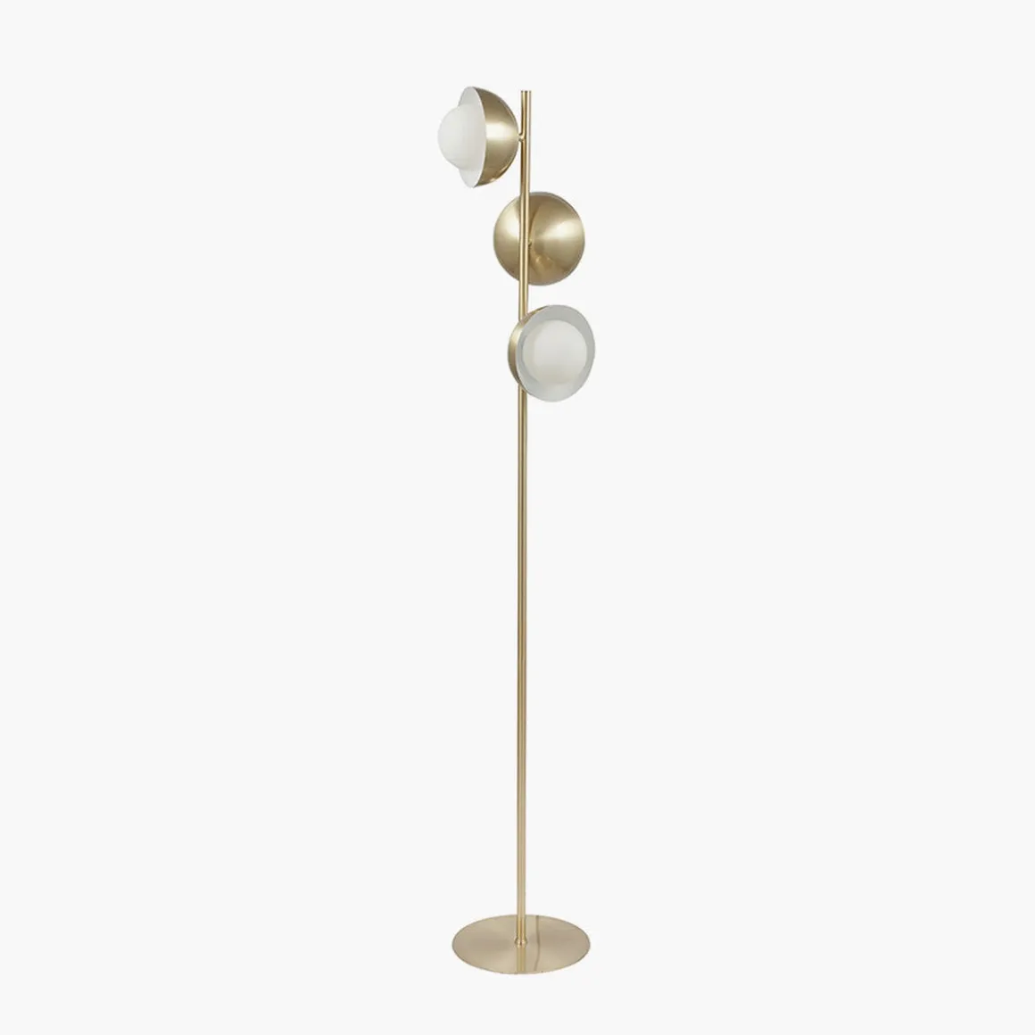 Estelle gulvlampe 141 cm - Opal/Messingfarget