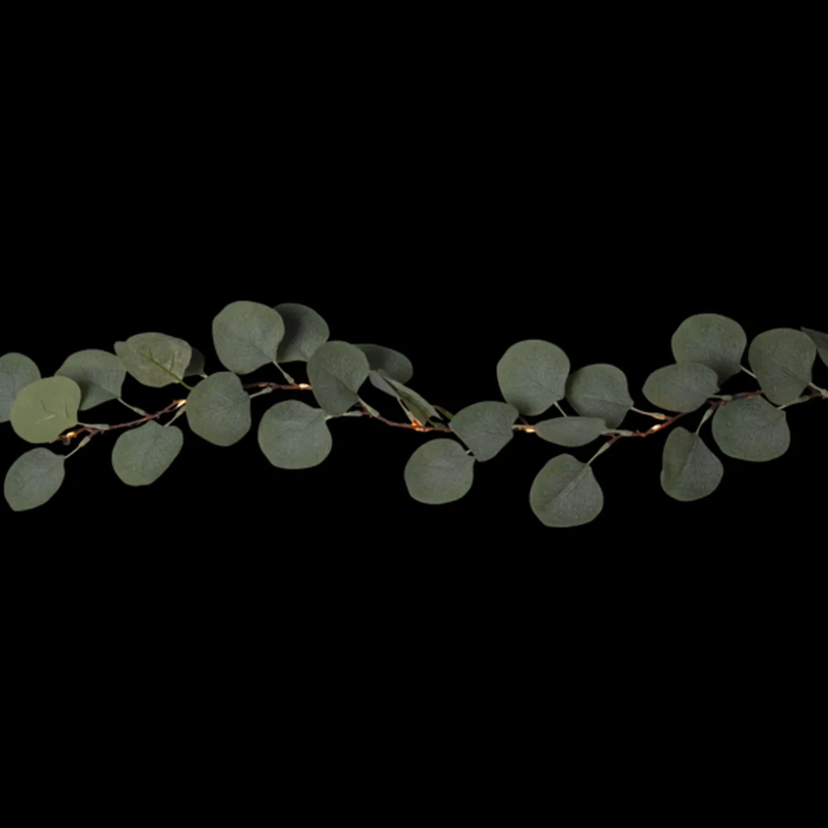 Eukalyptus dekorslynge med lys