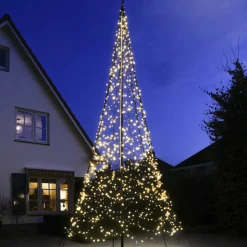 Fairybell 6 flaggstang julebelysning - 1200 LEDlys - B-vare