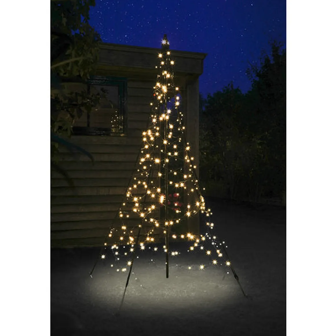 Fairybell 2 meter belysning med stang 300 LED IP44 utendørs