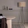 Fence gulvlampe 160 cm - Svart/Naturfarget