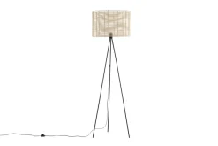 Fence gulvlampe 160 cm - Svart/Naturfarget