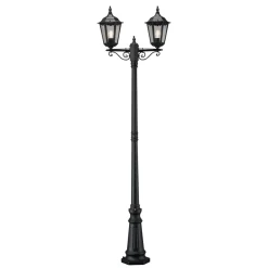 Firenze 2-arm stolpe - Svart 220cm